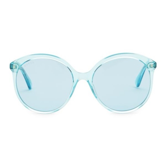 GUCCI
59MM Teal Round Acetate Sunglasses - Picture 7 of 15